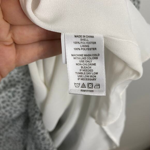 1.STATE X Jaime Shrayber‎ Printed High-Low Dress Smocked Neckline Size Large - Picture 11 of 11